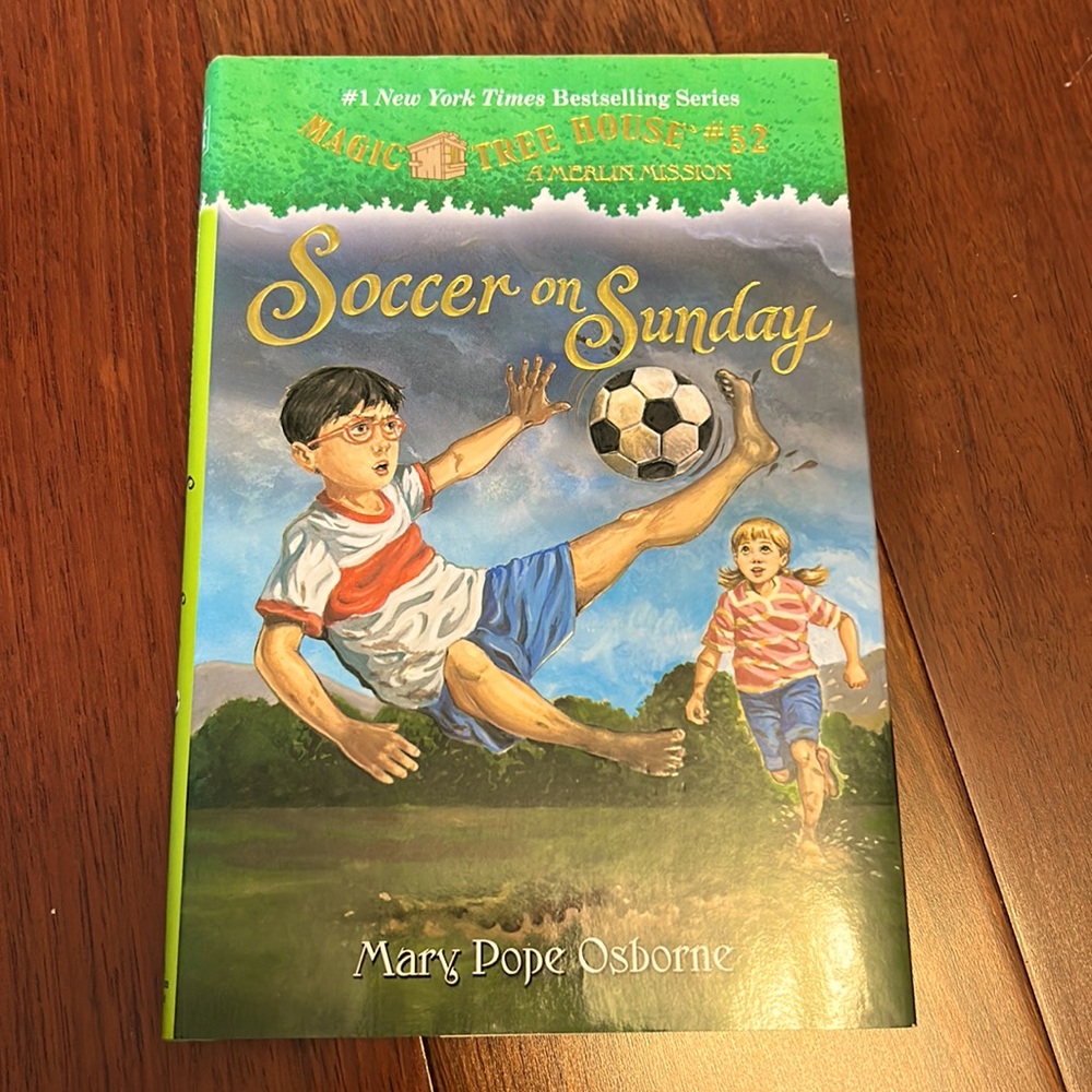 NEW Hard Cover Magic Treehouse Soccer on Sunday book